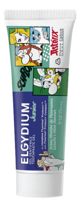 ELGYDIUM JUNIOR ASTERIX Pâte dentifrice menthe douce    50ml