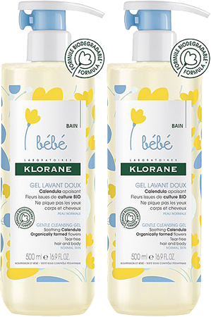 KLORANE BEBE - Lot de 2 Gel lavant doux corps cheveux